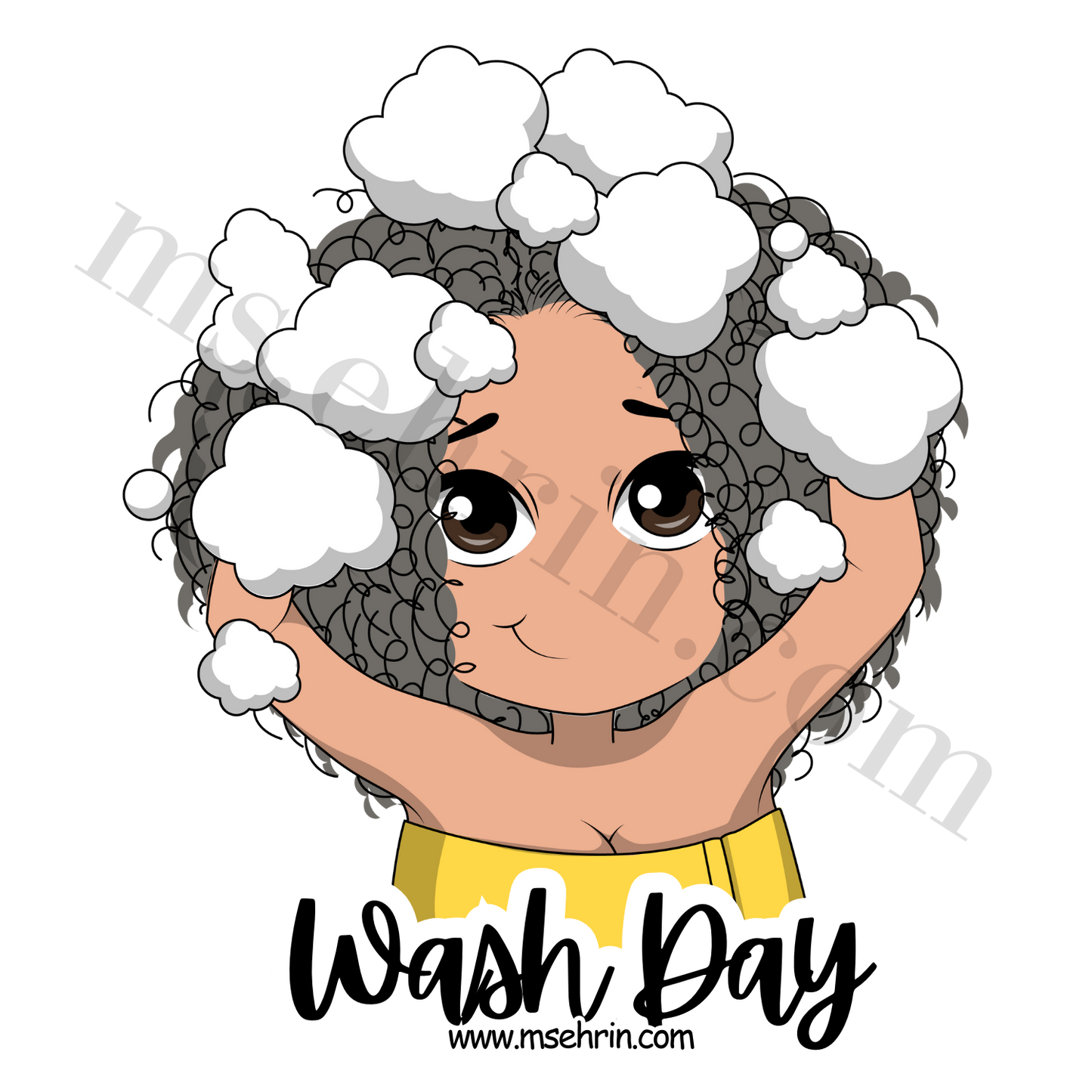 Wash Day Sticker | Yellow