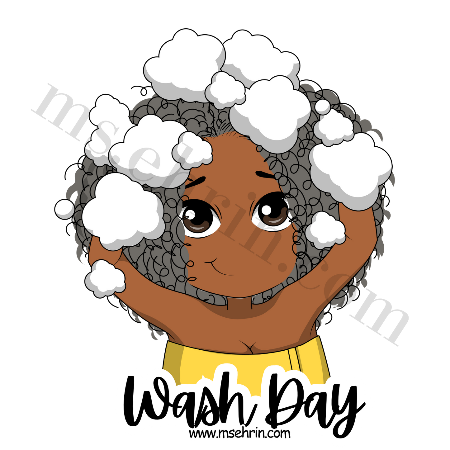 Wash Day Sticker | Yellow