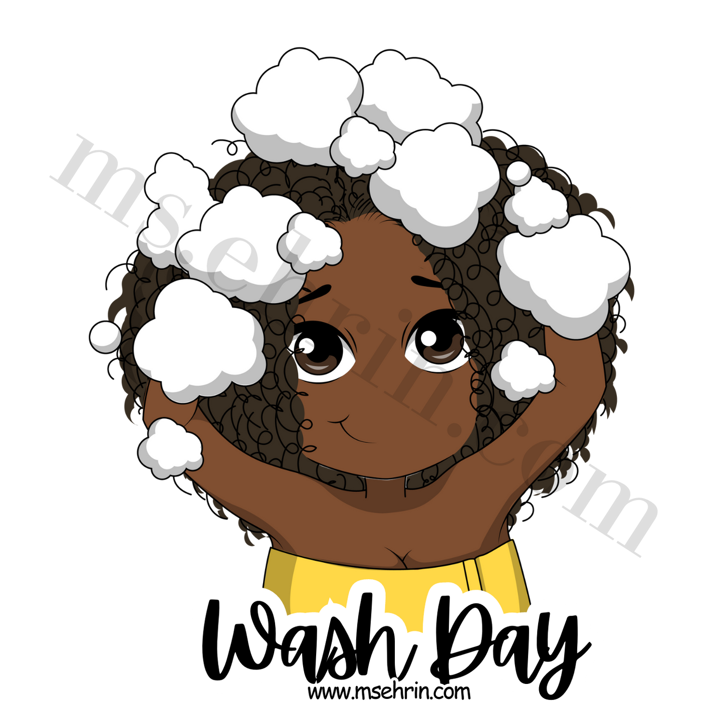 Wash Day Sticker | Yellow