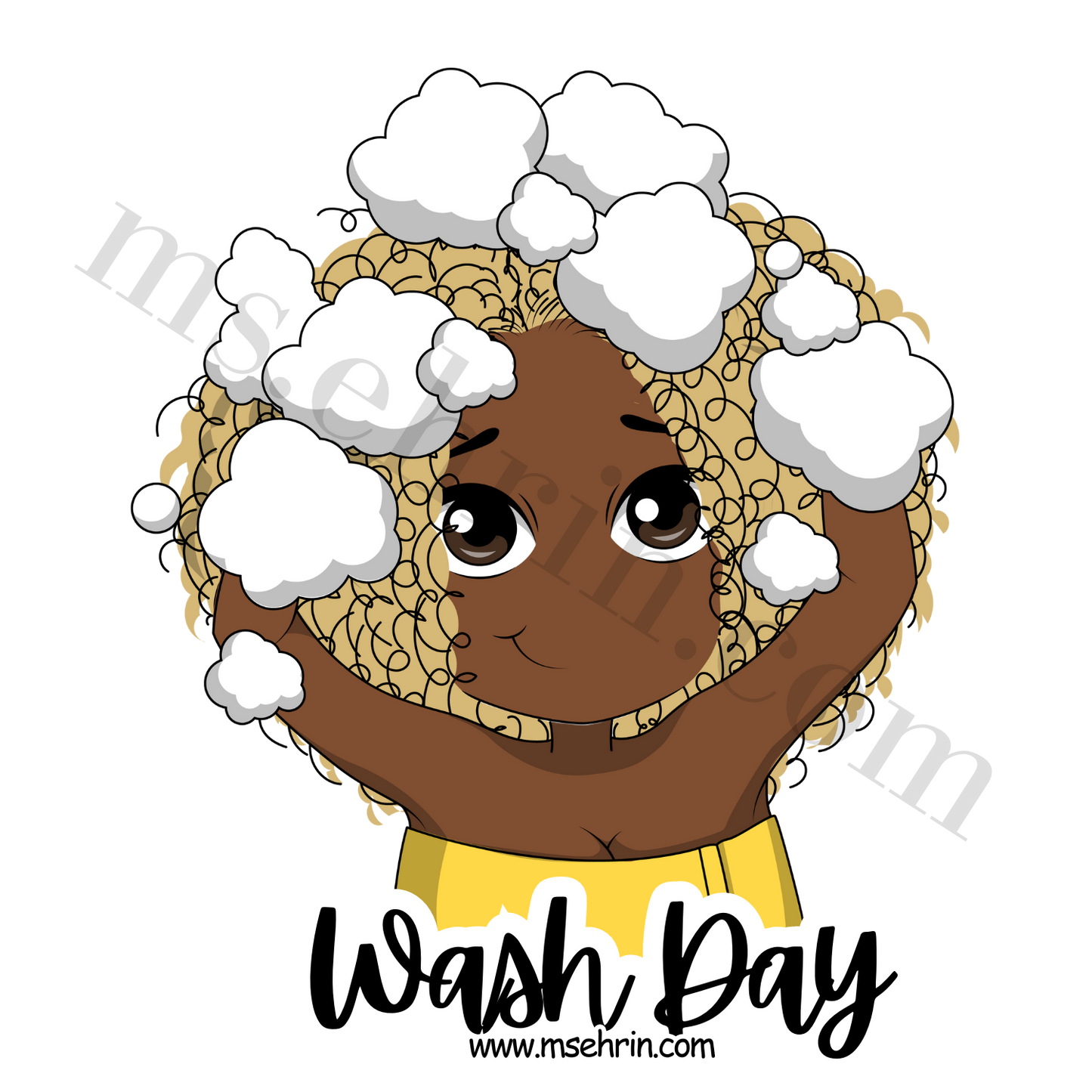 Wash Day Sticker | Yellow